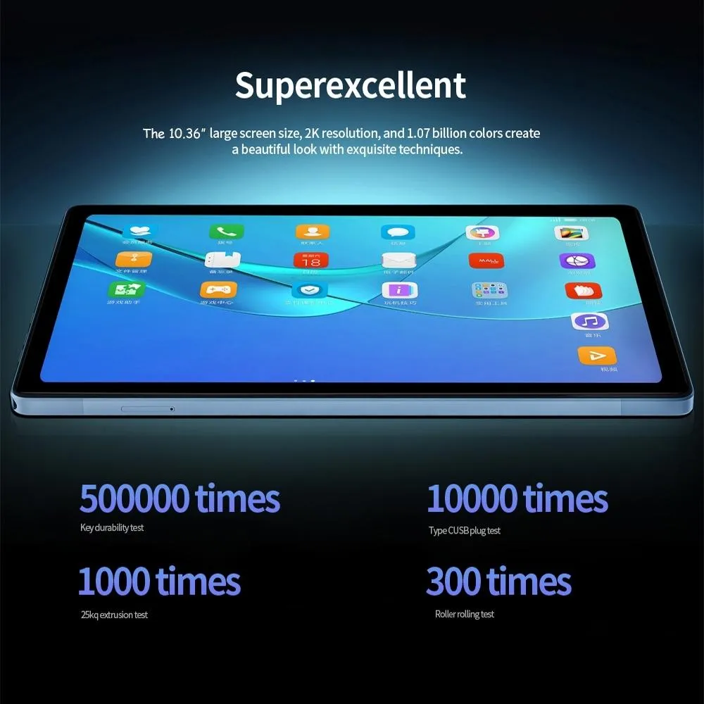 10.36 Inch 4g Tablet Pc 6gb 128gb Android 11.0 Octa Core 2.0ghz Dual Sim Gps Wifi Bt