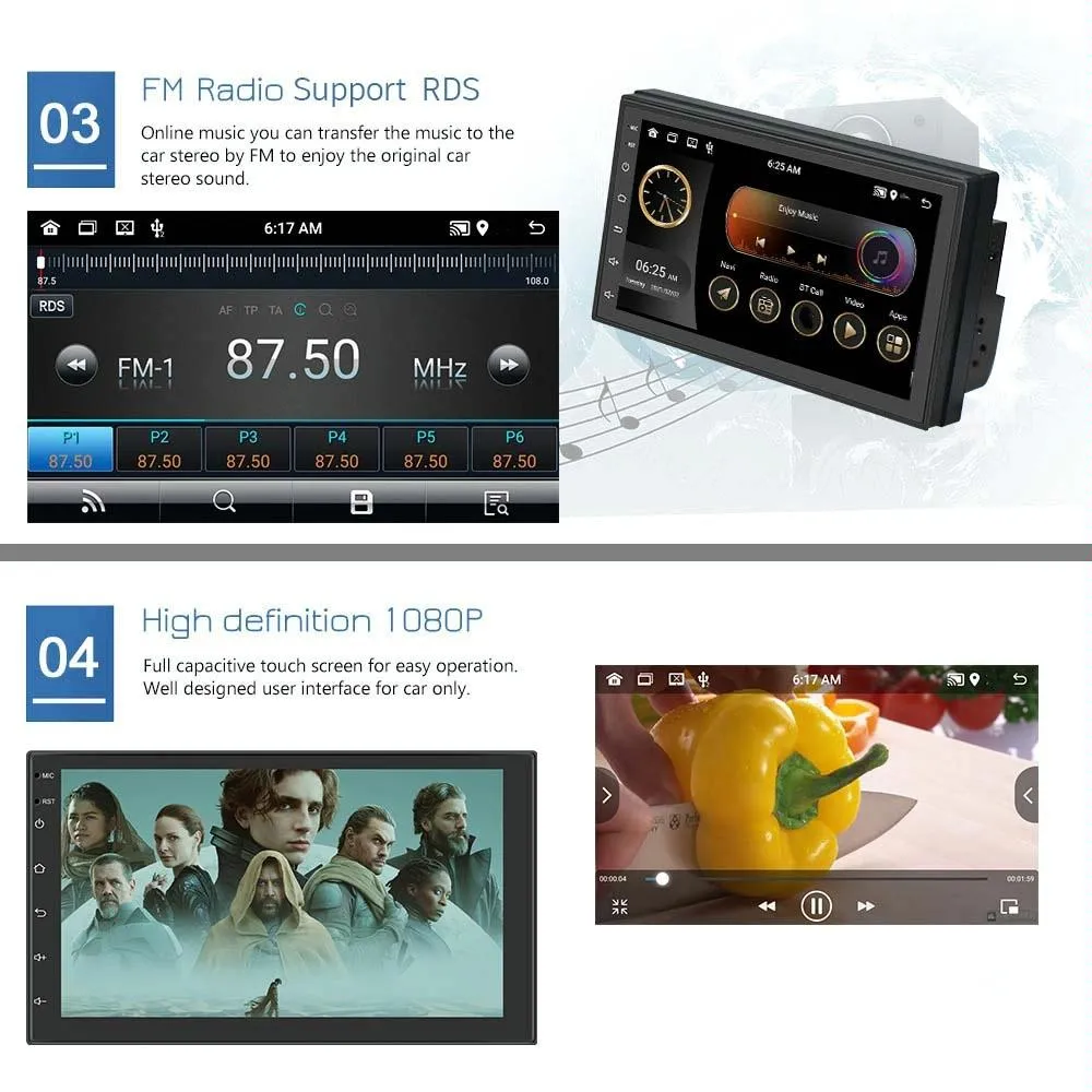 7 Inch Android Wifi Car Navigation Reversing Video Player - 2   32G Standard   4Lights Camera