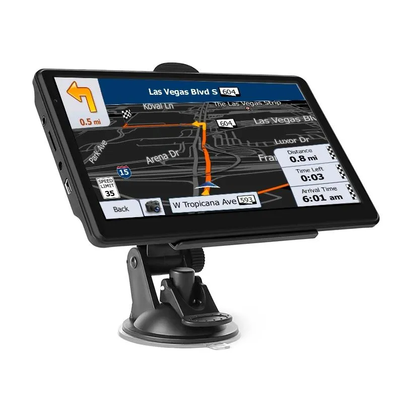 7 Inch Car Gps Navigator - 8G   128M Resistive Screen Fm / Tf Card North America Map
