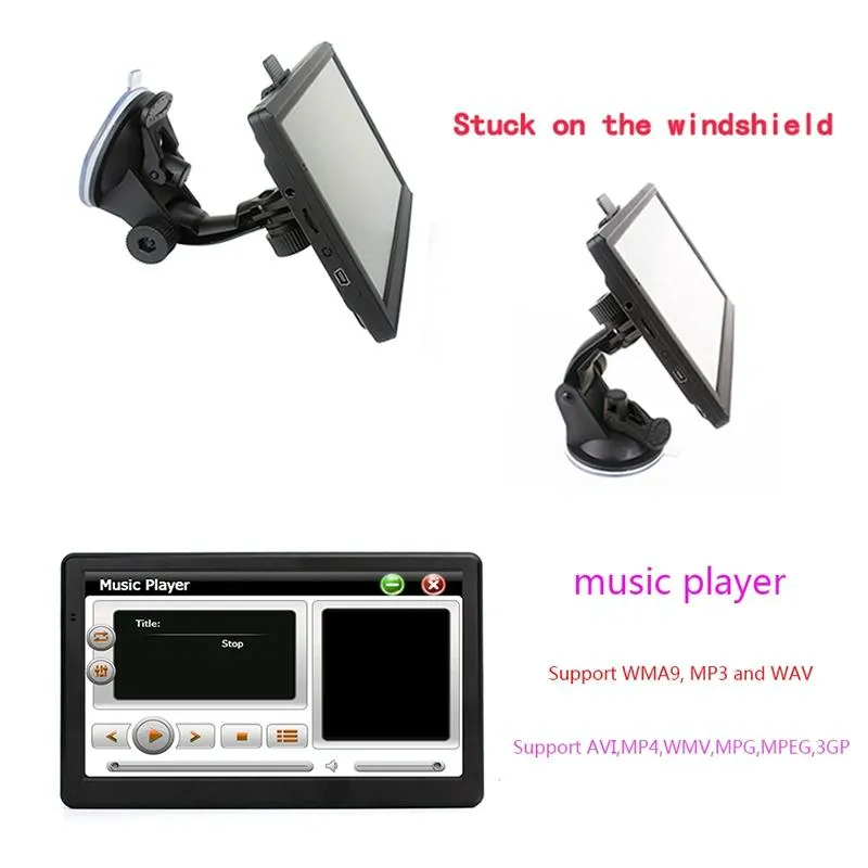 7 Inch Car Gps Navigator - 8G   256M Capacitive Screen - High Configuration - Australia Map