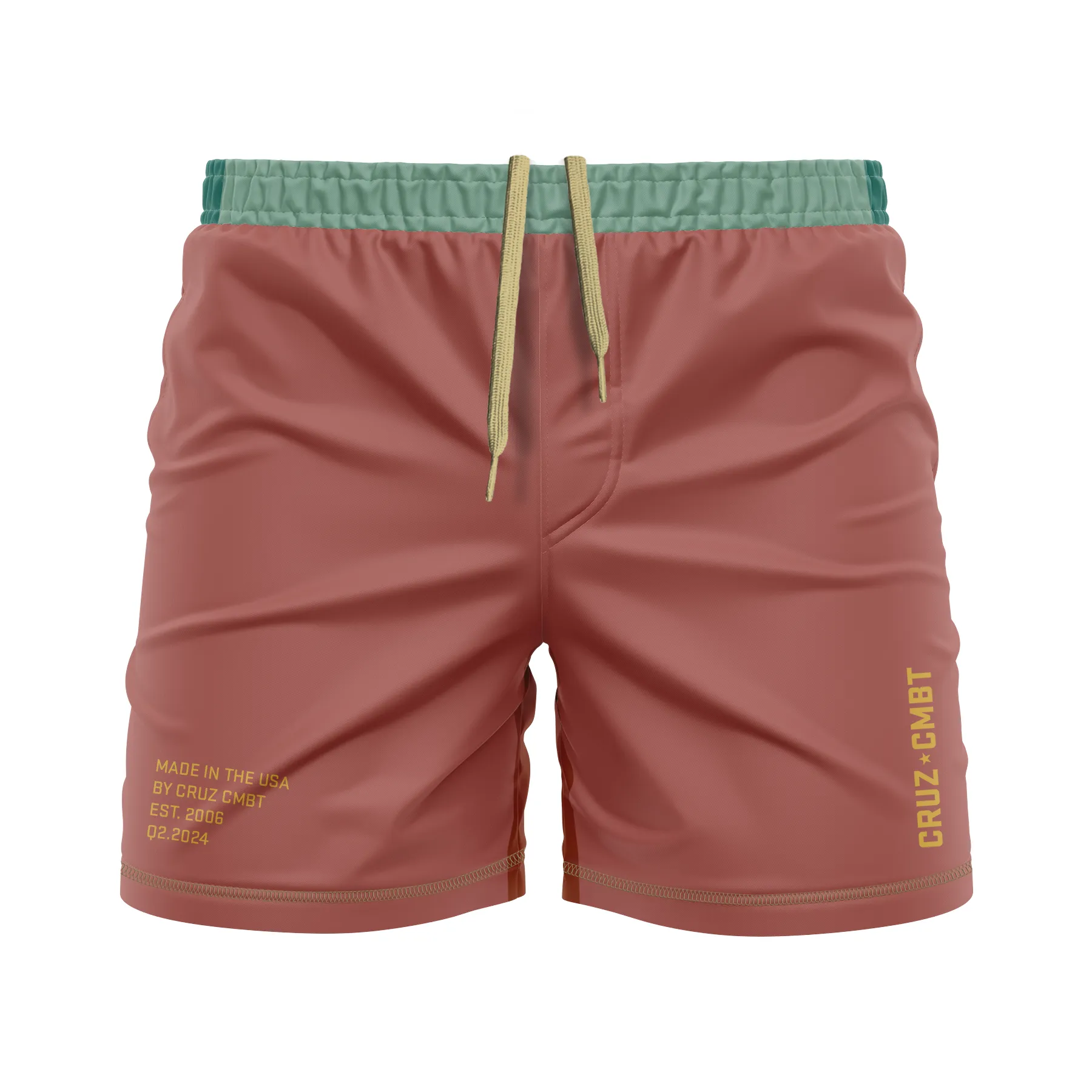 Base Collection men's FC shorts, rust multi