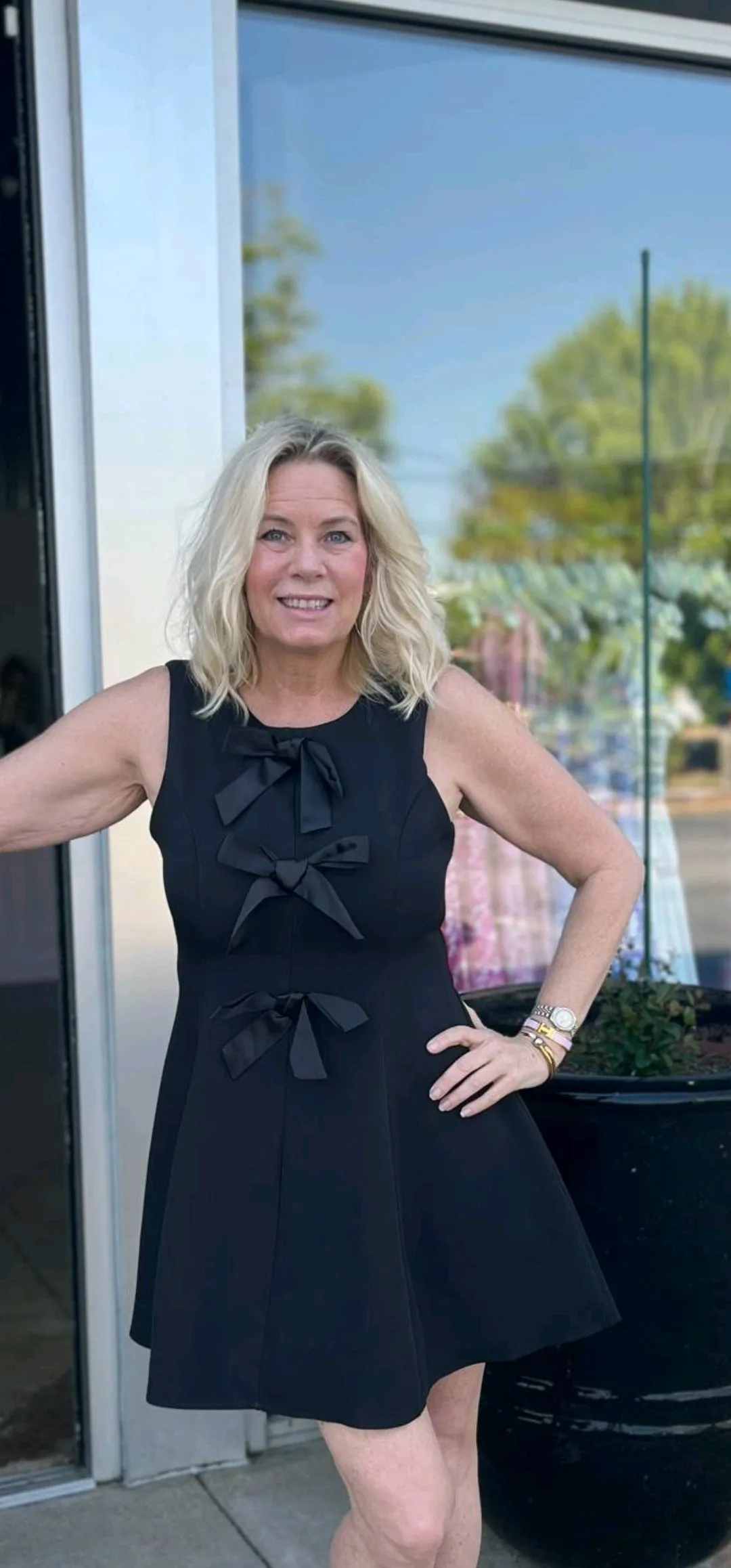 Black Bow-Tie Dress