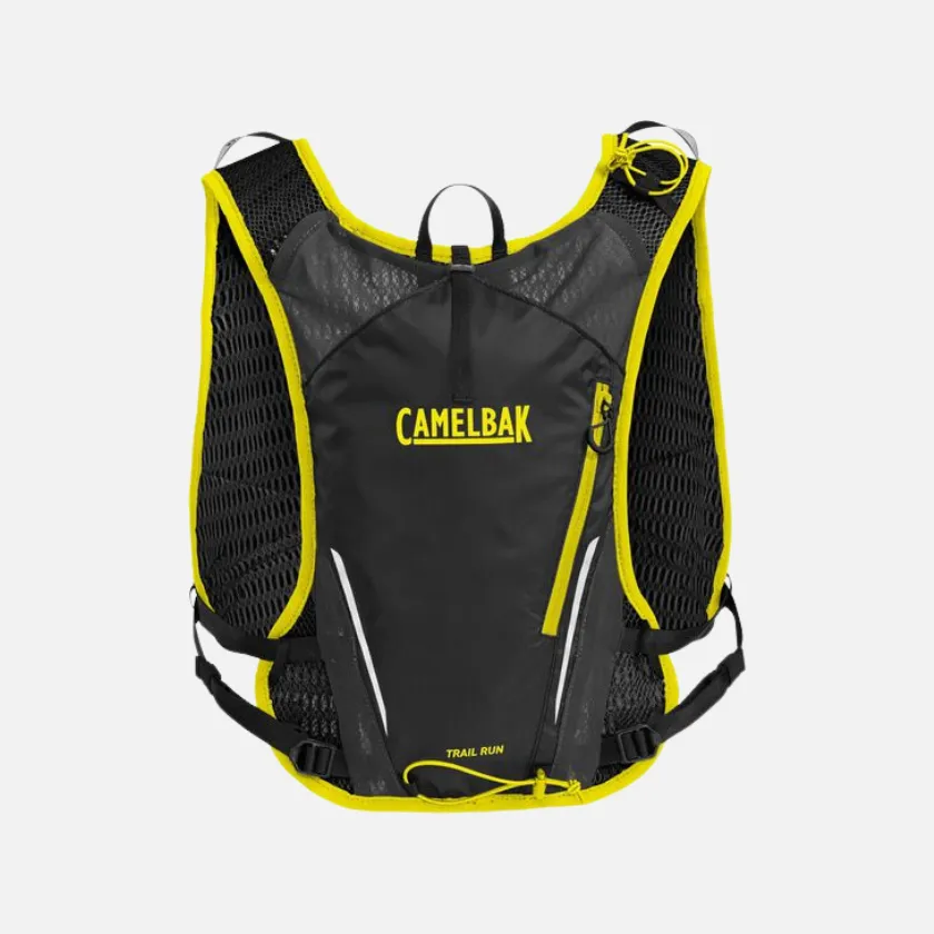 Camelbak Quick Stow Flasks Women's Trail Run Vest 17oz (1L) (32-43 in)-Adriatic Blue/Black/Safety Yellow