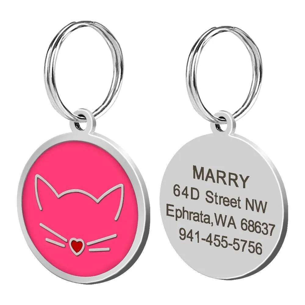 Cat's Crystal Personalized ID Tag