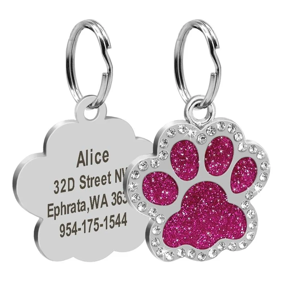 Cat's Crystal Personalized ID Tag