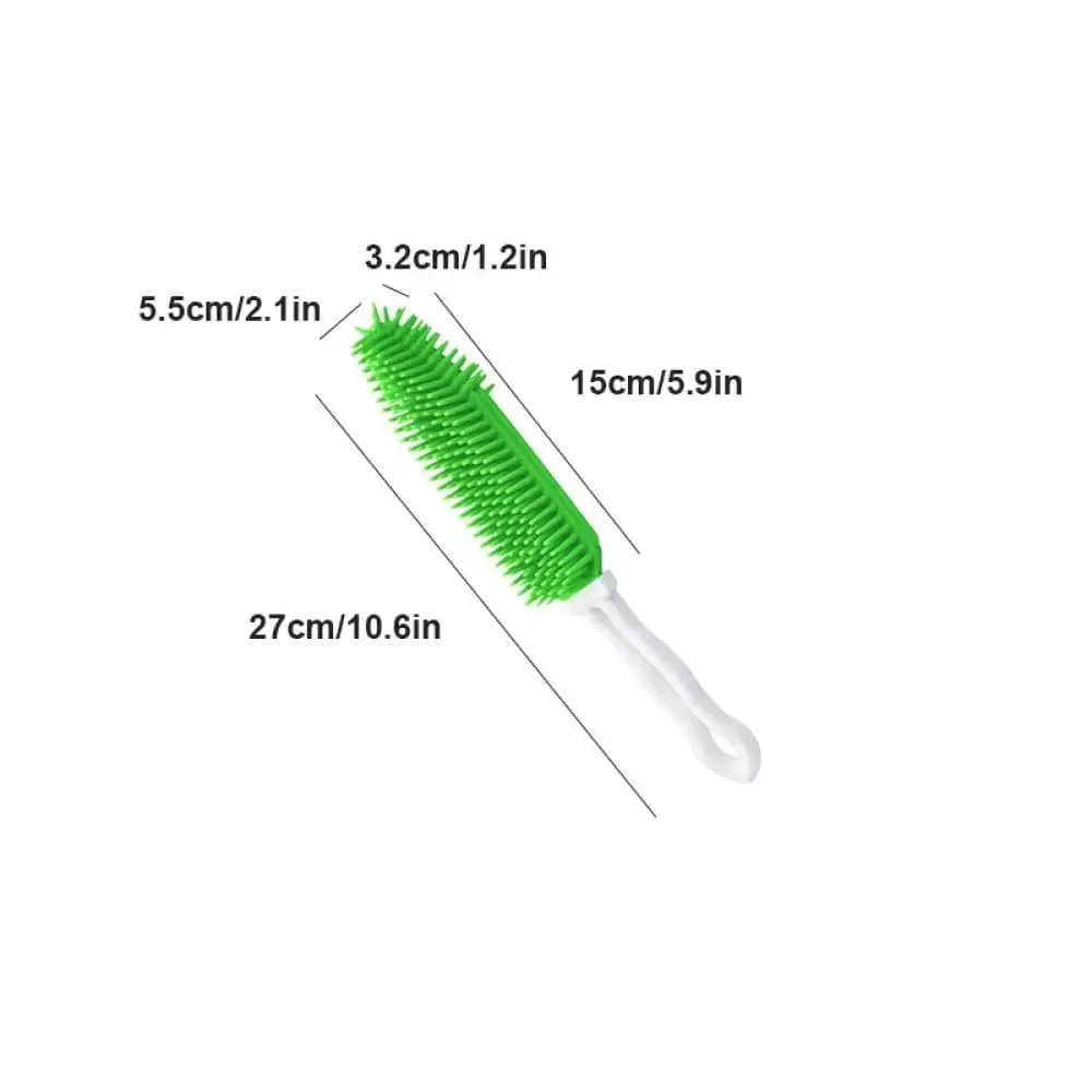 Efficient Portable Soft Silicone Dog Hair Remover Cleaner Brush for Furniture Car Interior and Carpet