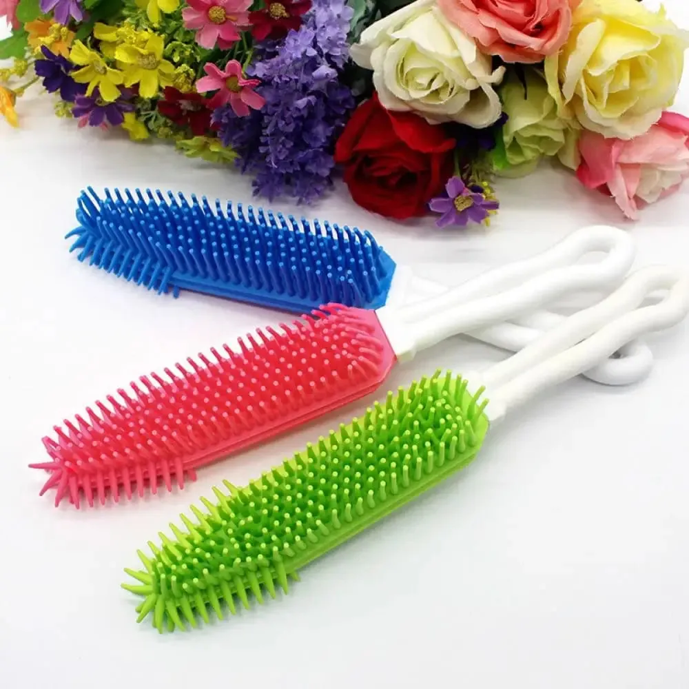 Efficient Portable Soft Silicone Dog Hair Remover Cleaner Brush for Furniture Car Interior and Carpet