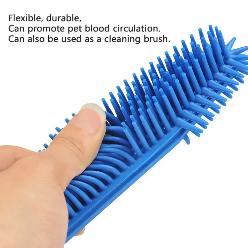 Efficient Portable Soft Silicone Dog Hair Remover Cleaner Brush for Furniture Car Interior and Carpet