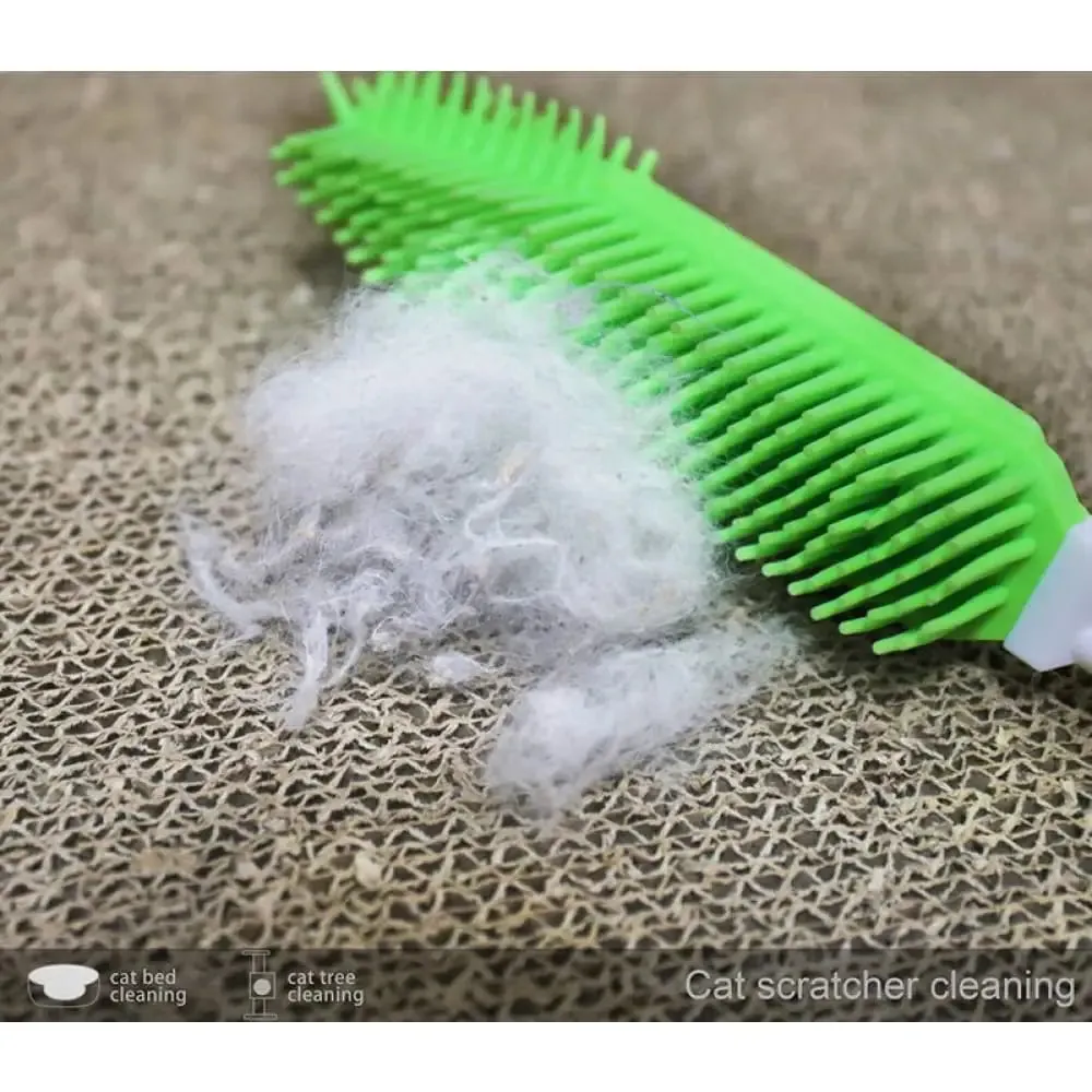 Efficient Portable Soft Silicone Dog Hair Remover Cleaner Brush for Furniture Car Interior and Carpet