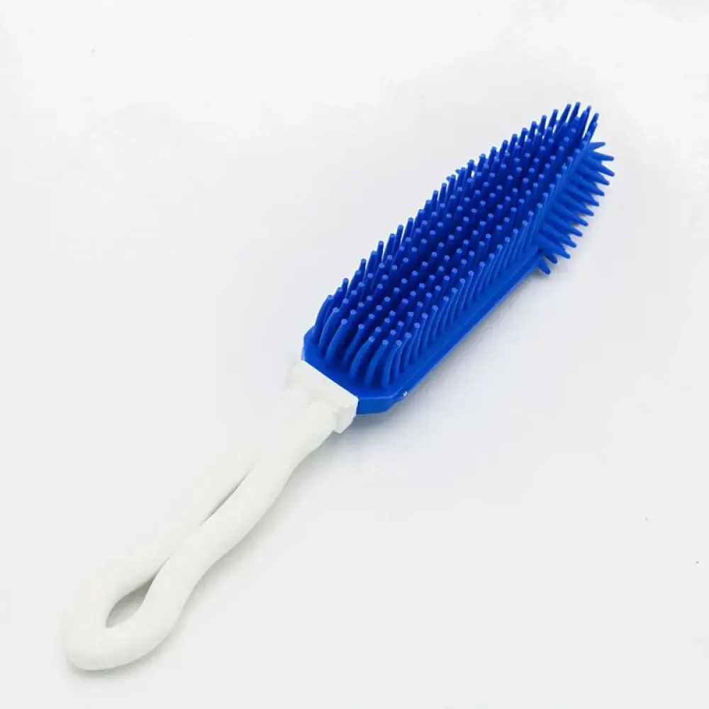 Efficient Portable Soft Silicone Dog Hair Remover Cleaner Brush for Furniture Car Interior and Carpet