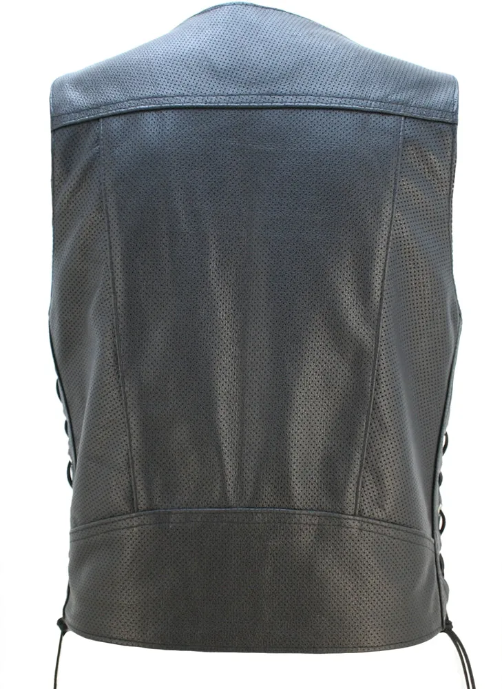 Full Perforated Cruiser Biker Vest