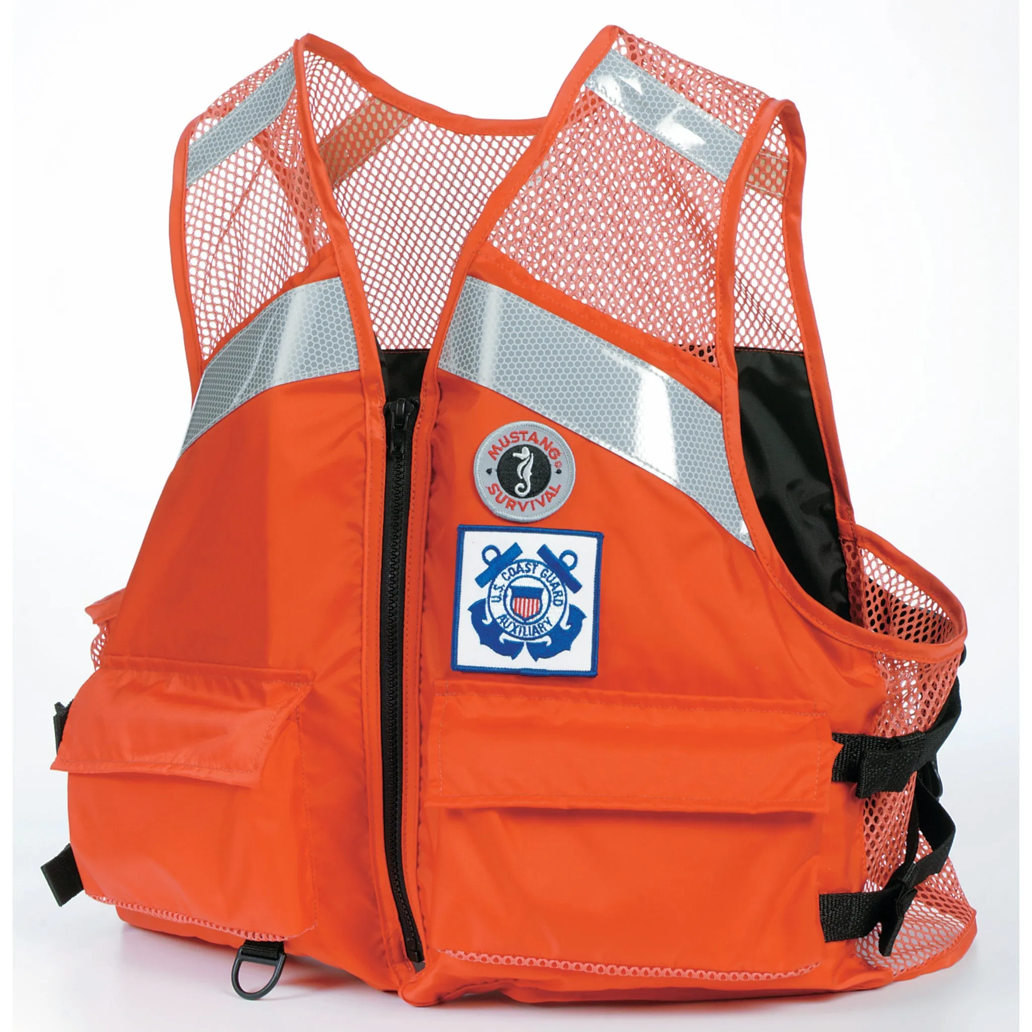 Industrial Mesh Vest for USCG Auxiliary