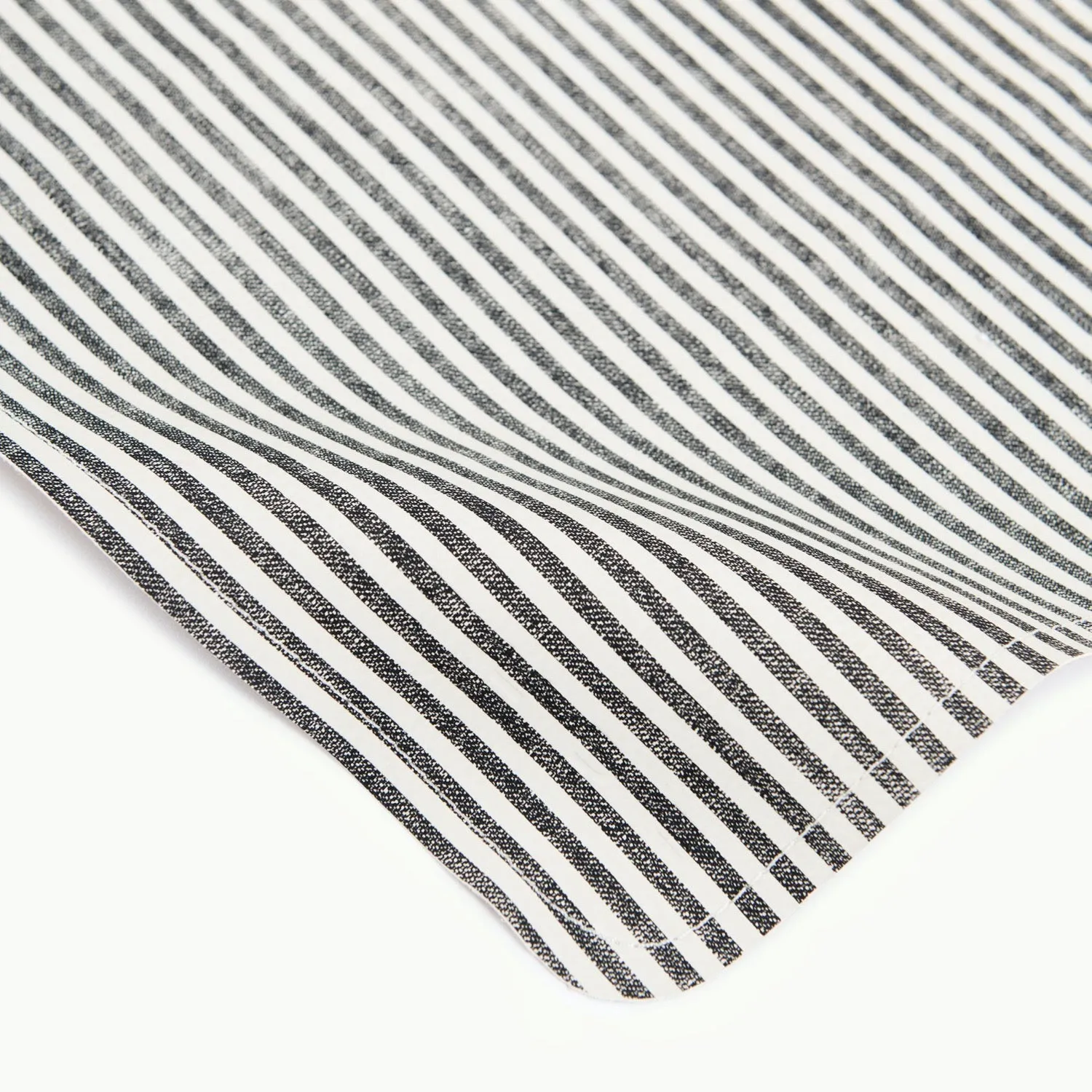 Leather Micro  Changing Mat - Stone Stripe by Gathre