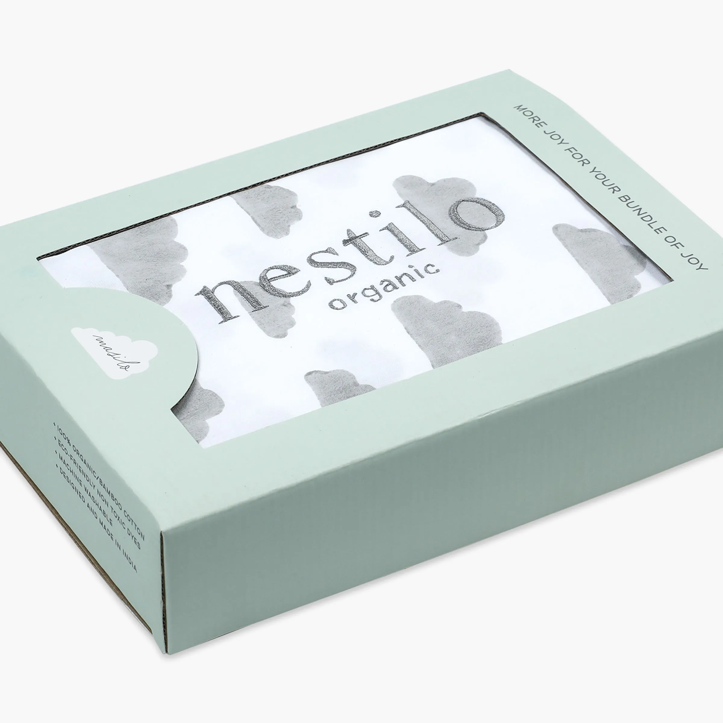 Masilo Kapok Organic Nestilo Spare Cover  Grey Clouds