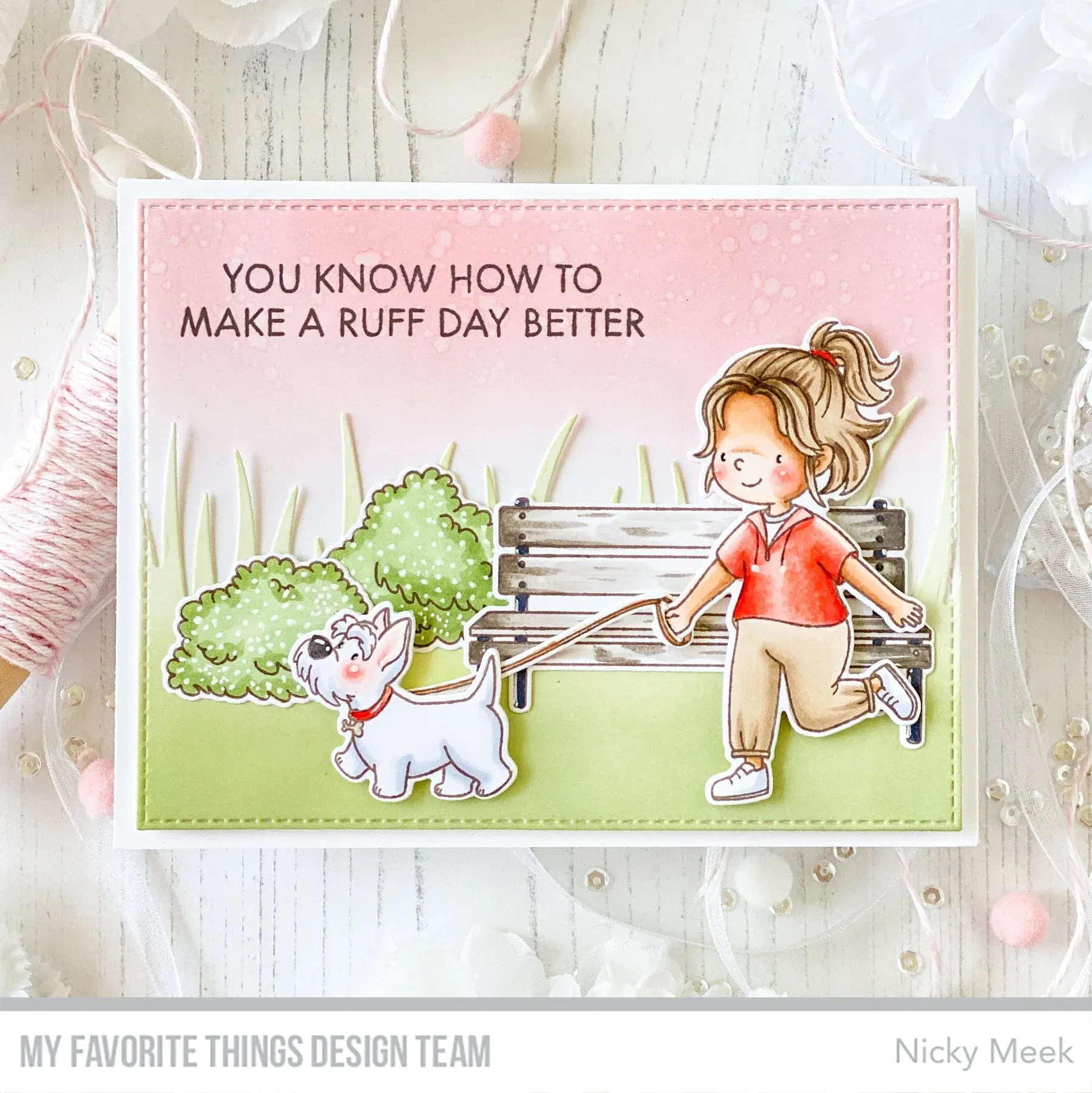 My Favorite Things Clear Stamps 6"x 8" - Long Walk with a Best Friend*