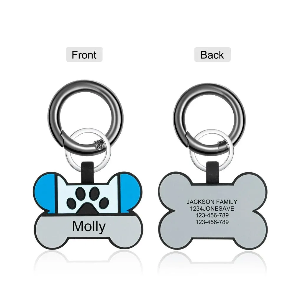 Personalized Pet Tags With Name Keychain
