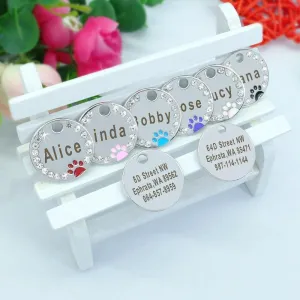 Pet Crystal Frame Customized ID Tag