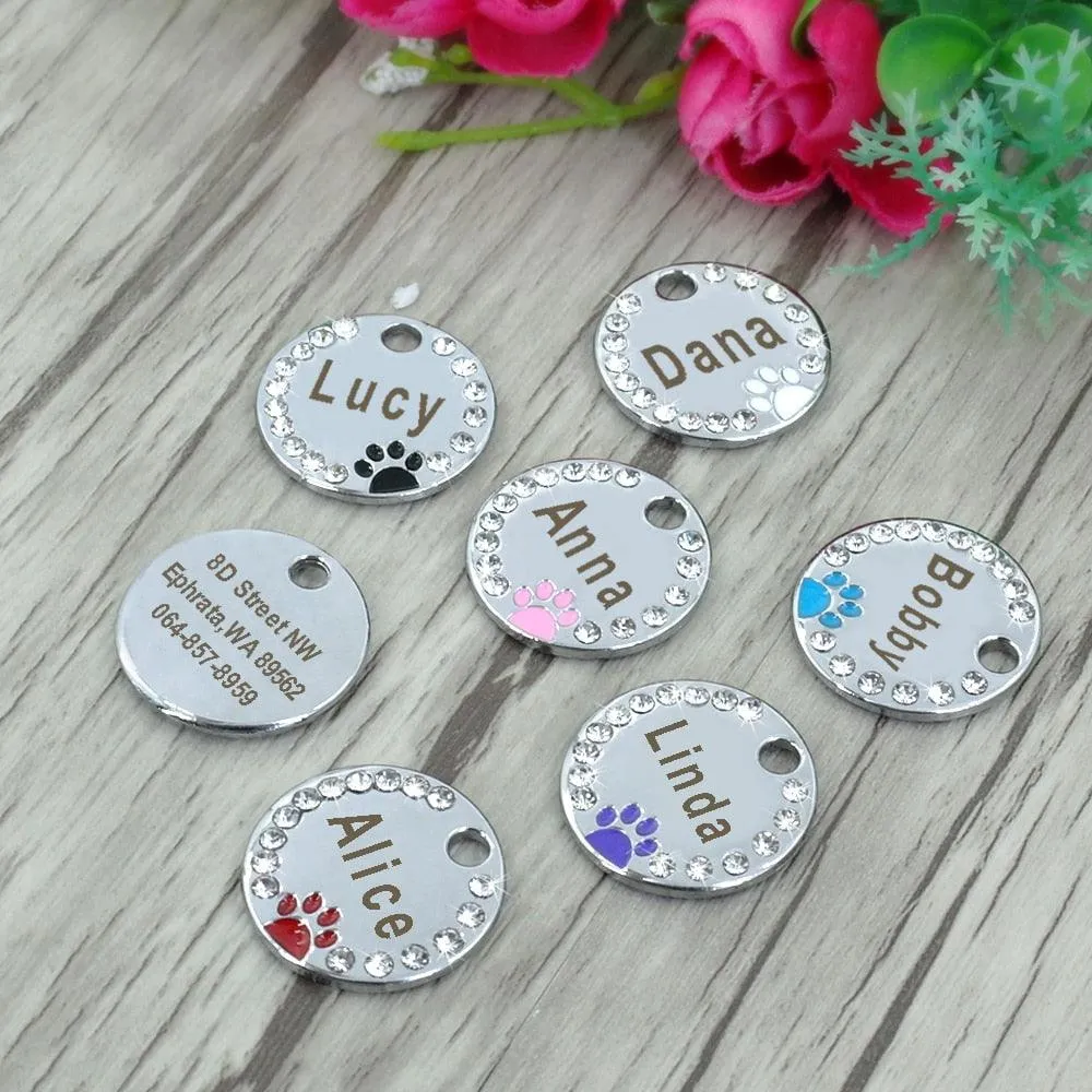 Pet Crystal Frame Customized ID Tag