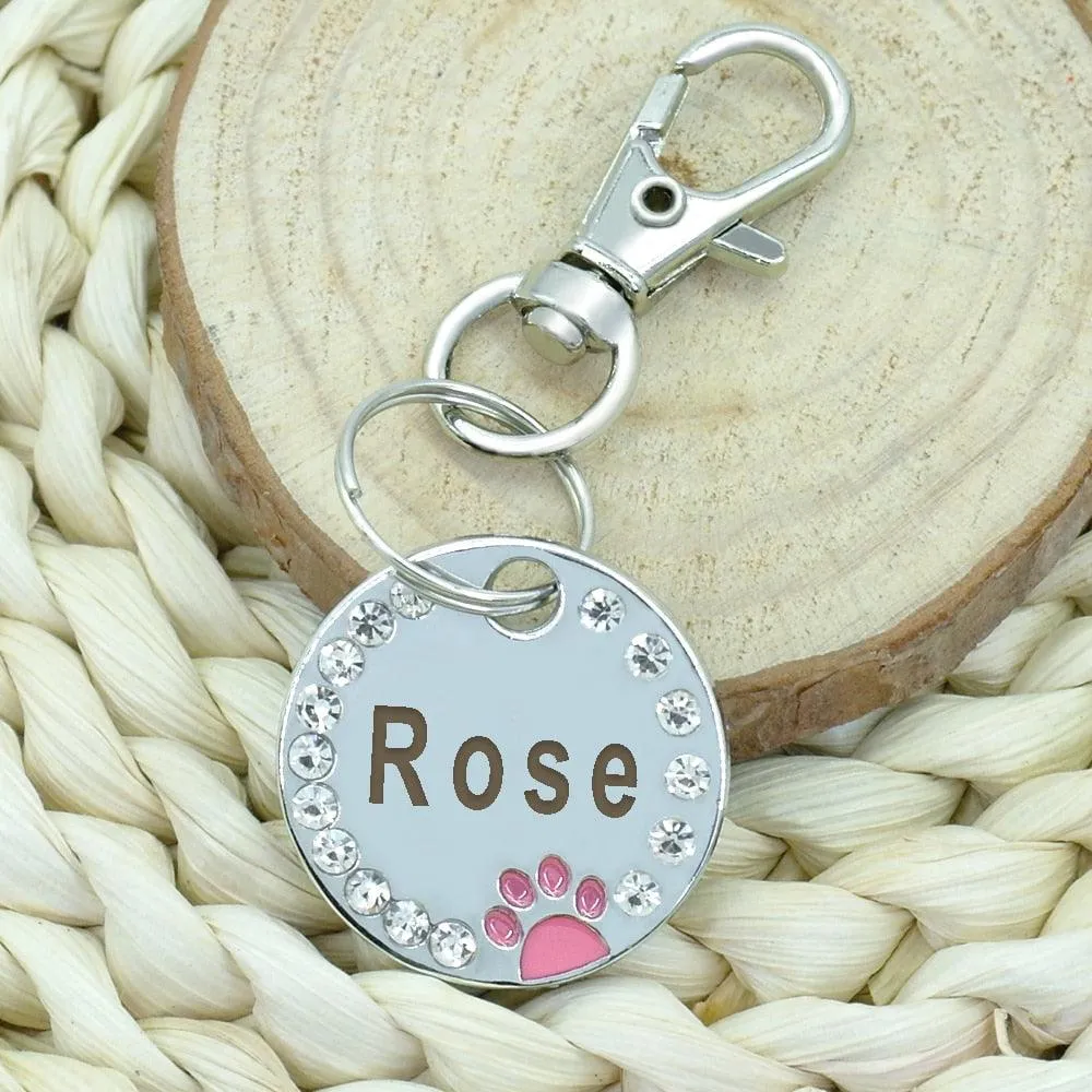 Pet Crystal Frame Customized ID Tag