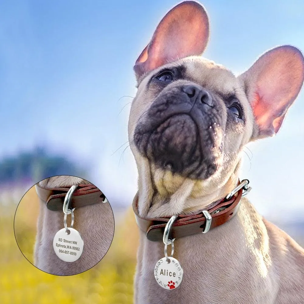 Pet Crystal Frame Customized ID Tag