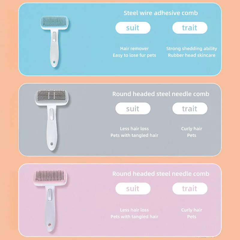 Premium Pet Grooming & Hair Cleaning Brush for Dogs and Cats