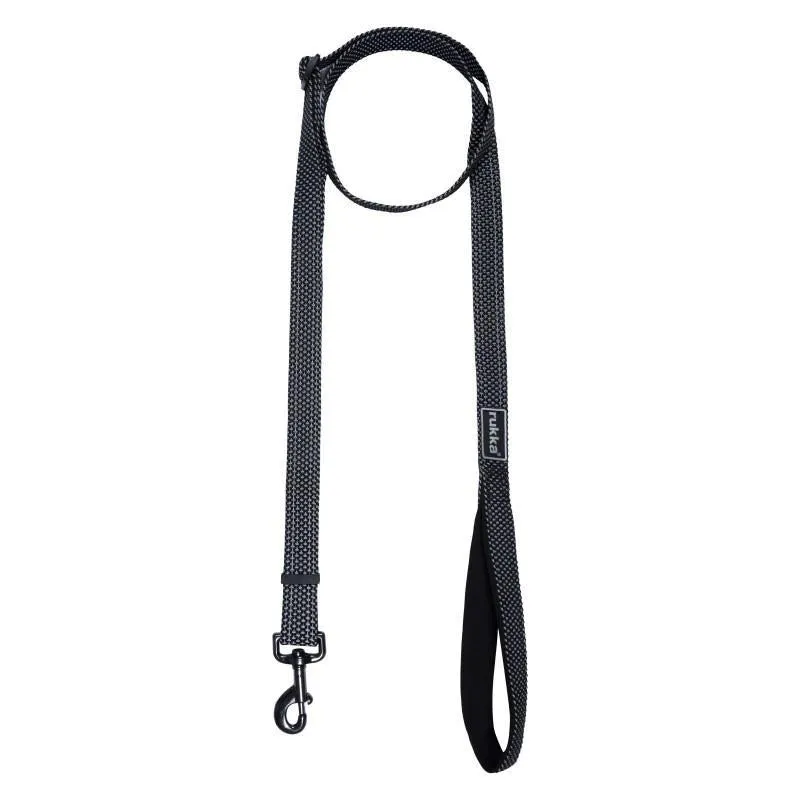 Rukka Star Black Reflective Dog Lead