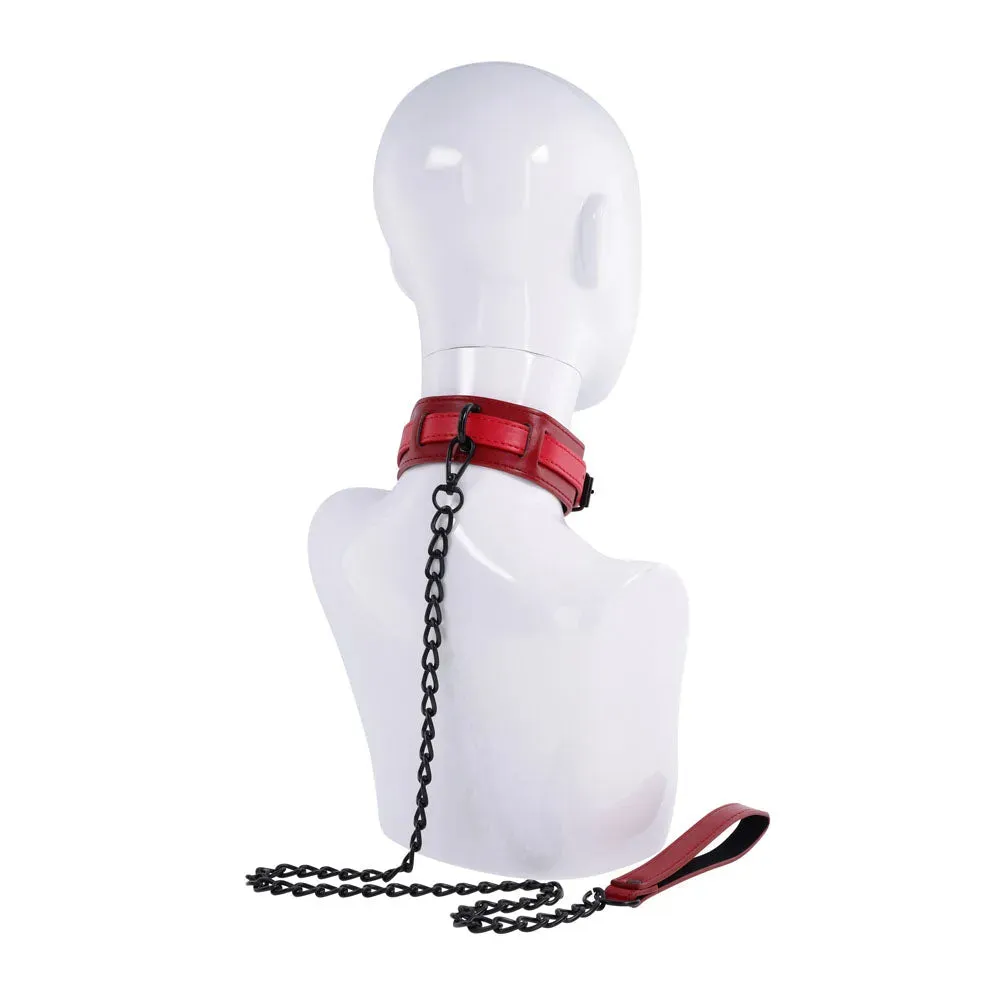 S&M Exs & Ohs Collar and Leash -  Neck Restraint