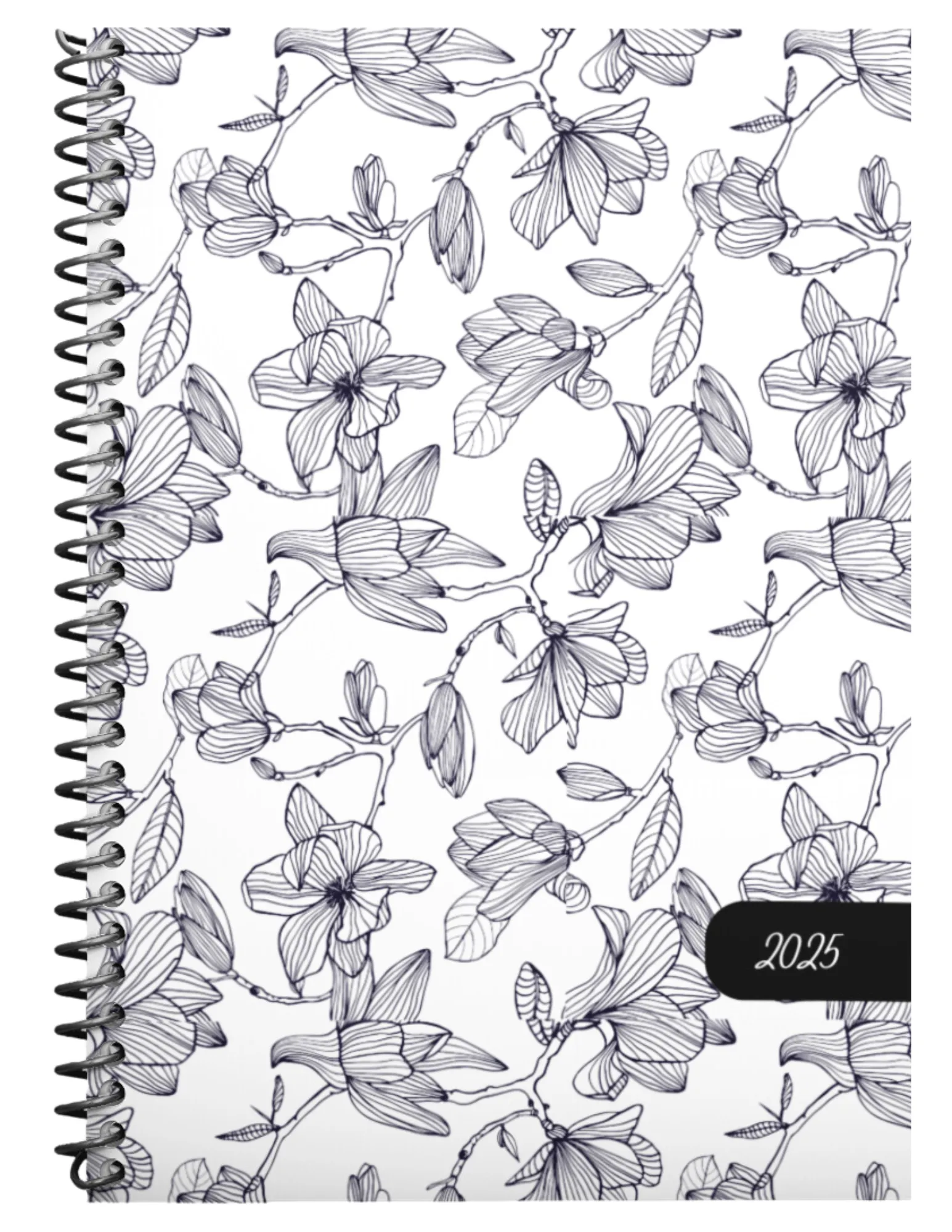Weekly Planner 2025:  Flower Sketch