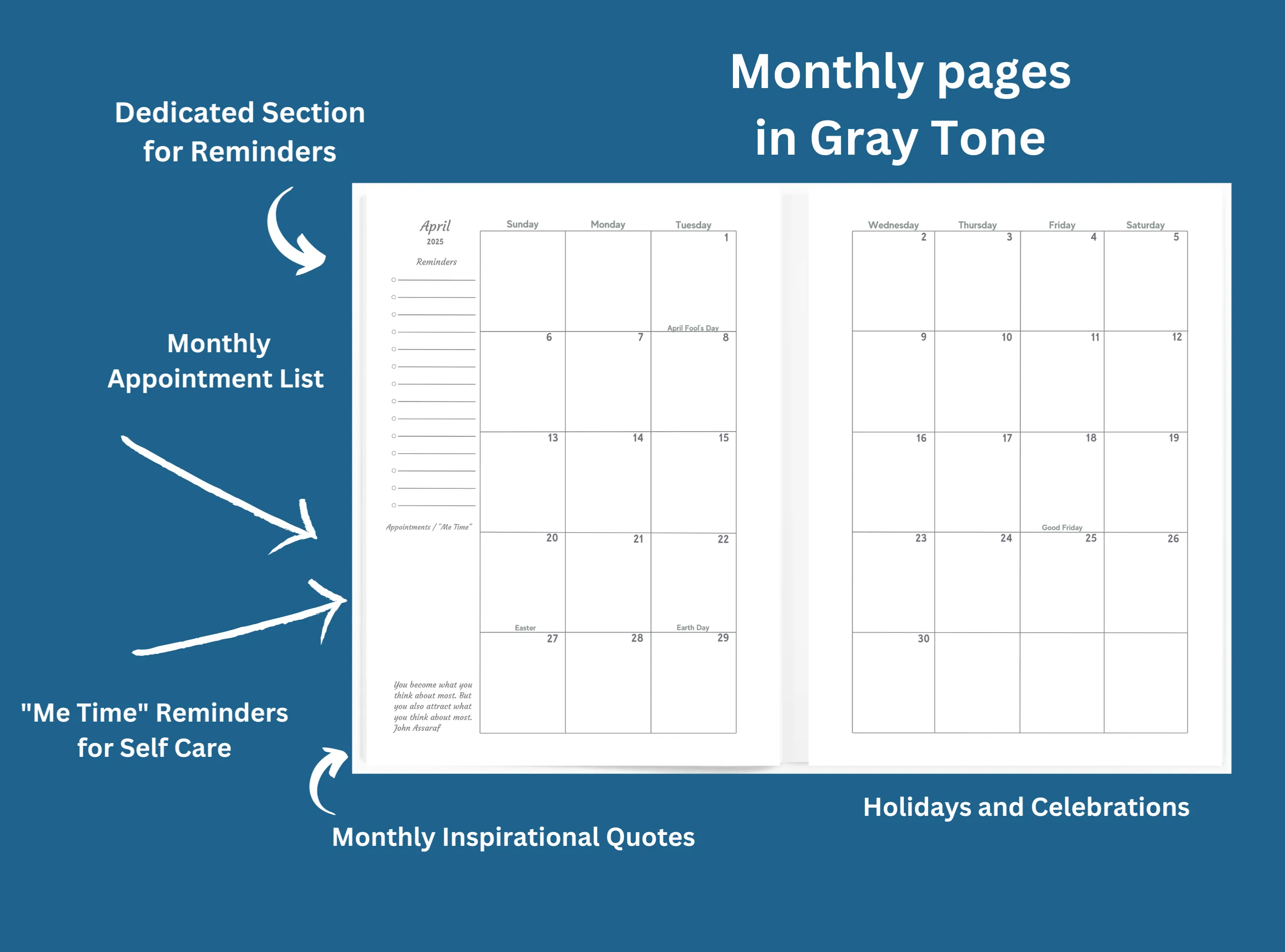 Weekly Planner 2025:  Synchronicity