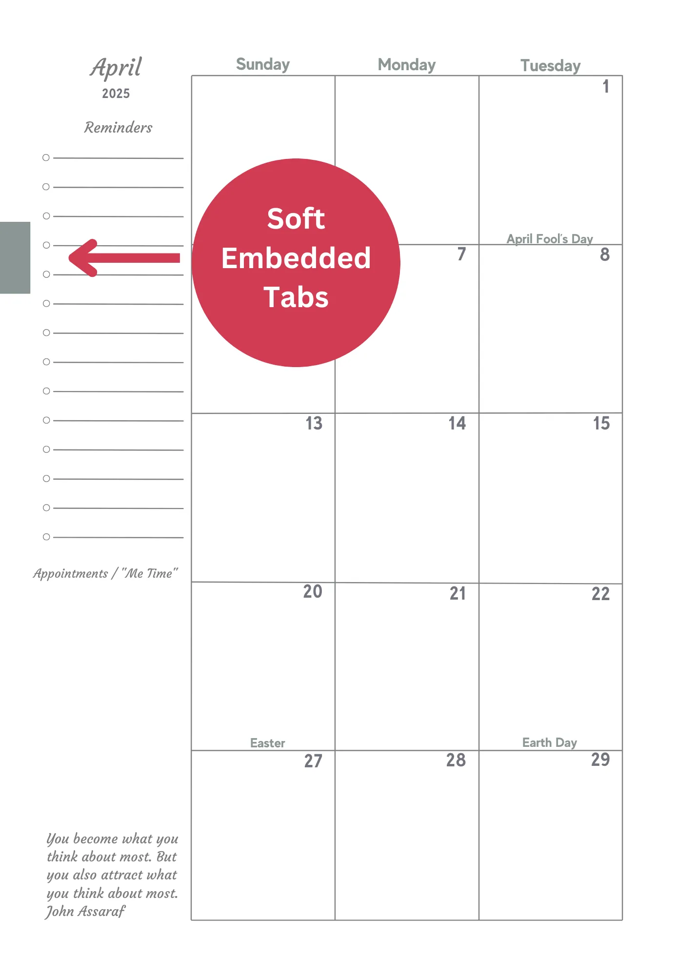 Weekly Planner 2025:  Synchronicity
